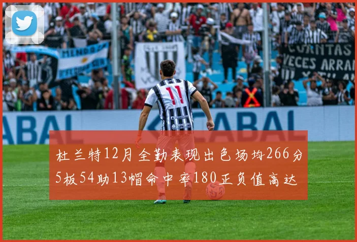 杜兰特12月全勤表现出色场均266分5板54助13帽命中率180正负值高达79